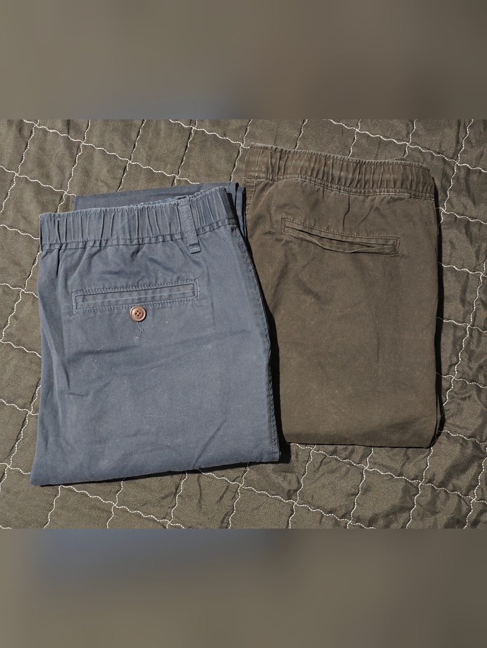 Lot of 2 Aeropostale Men’s Drawstring Joggers Blue / Black Size 32